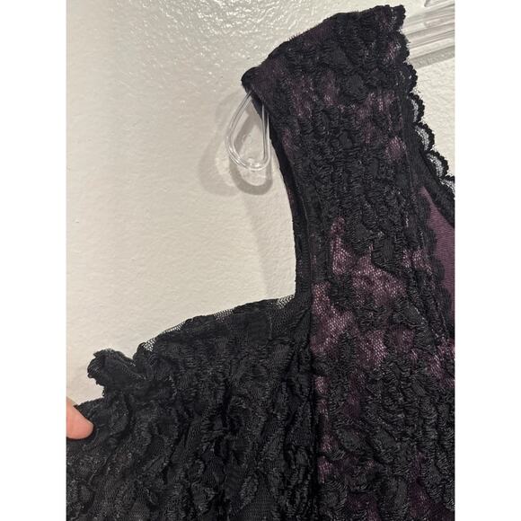 Legends By Jojo Bejano Whimsigoth Gothic Princess Gown Purple Black Velvet 1X - Picture 6 of 11